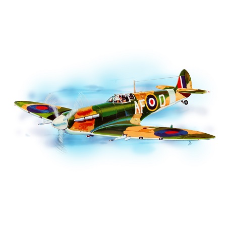 Guillow\'s Spitfire Balsa kit laser cut